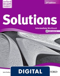 Portada del libro Solutions 2nd edition Intermediate. Workbook Blink eBook