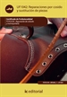 Portada del libro Reparaciones por cosido y sustitución de piezas. TCPC0109 - Reparación del calzado y marroquinería