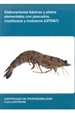 Portada del libro UF0067: Elaboraciones básicas y platos elementales con pescados, crustáceos y moluscos