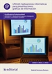 Portada del libro Aplicaciones informáticas para presentaciones: gráficas de información. ADGN0210 - Mediación de seguros y reaseguros privados y actividades auxiliares