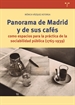 Portada del libro Panorama de Madrid y de sus cafés como espacios para la práctica de la sociabilidad pública (1765-1939)