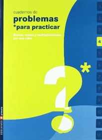 Portada del libro Cuaderno 4 (Problemas para practicar matemáticas) Primaria