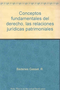 Portada del libro Conceptos Fundamentales del Derecho. 12ª Edición
