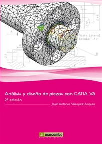 Portada del libro Análisis y Diseño de Piezas con Catia V5 2ª Ed.