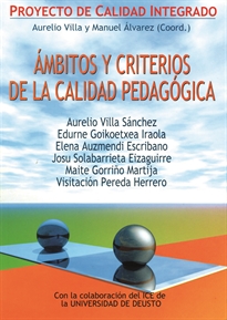 Portada del libro Ambitos y criterios de la calidad pedagógica