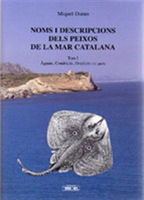 Portada del libro Noms i descripcions dels peixos de la mar catalana. Vol, 1