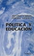 Portada del libro Política y educación