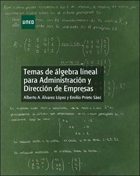Portada del libro Temas de álgebra lineal para Administración y Dirección de Empresas