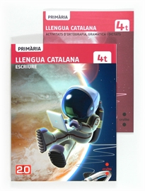 Portada del libro Tablet: Llengua catalana, Escriure. 4 Primària. Connecta 2.0
