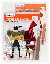 Portada del libro Tablet: Lengua castellana, Leer y escribir. 4 Primària. Connecta 2.0