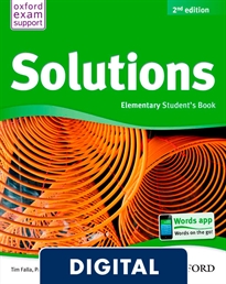 Portada del libro Solutions 2nd edition Elementary. Student's Book OLB eBook, browser version (Oxford Plus)
