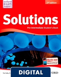 Portada del libro Solutions 2nd edition Pre-Intermediate. Student's Book OLB eBook, browser version (Oxford Plus)