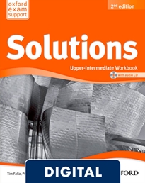 Portada del libro Solutions 2nd edition Upper-Intermediate Workbook on-line