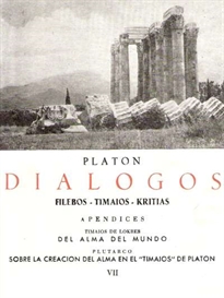 Portada del libro Diálogos de Platón. (Tomo VII)