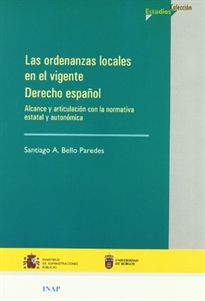 Portada del libro Las ordenanzas locales en el vigente derecho español