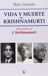Portada del libro Vida y muerte de krishnamurti