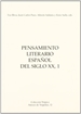 Portada del libro Pensamiento literario español del siglo XX, 1