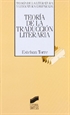 Portada del libro Teoría de la traducción literaria