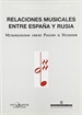 Portada del libro Relaciones musicales entre España y Rusia