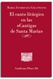 Portada del libro El canto litúrgico en las Cantigas de Santa María