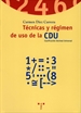 Portada del libro Técnicas y régimen de uso de la CDU