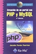 Portada del libro Creación de un portal con PHP y MySQL. 4ª edición