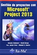 Portada del libro Gestión de Proyectos con Microsoft Project 2013