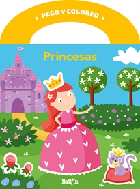 Portada del libro Pego y coloreo - Princesas
