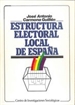 Portada del libro Estructura electoral local de España