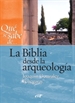 Portada del libro Qué se sabe de... La Biblia desde la arqueología
