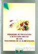 Portada del libro Programa de Prevención y Detección Precoz de los Trastornos de la Alimentación