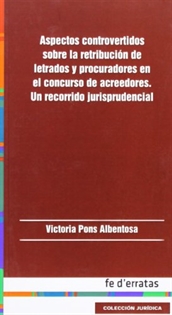 Portada del libro ASPECTOS CONTROVERTIDOS SOBRE RETRIBUCION LETRADOS CONCURSO ACREEDORES