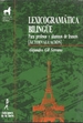 Portada del libro Lexicogramática bilingüe para el profesor y alumnos de francés.