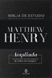 Portada del libro Biblia de estudio Matthew Henry- Bonded leather (piel fabricada)