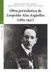 Portada del libro Obra periodística de Leopoldo Alas Argüelles (1883-1937)