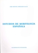 Portada del libro Estudios de morfología española