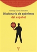 Portada del libro Diccionario de epónimos del español