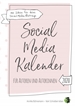 Portada del libro Social Media Kalender für Autoren und Autorinnen