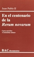 Portada del libro En el centenario de la "Rerum novarum". Carta encíclica "Centesimus annus"