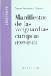 Portada del libro Manifiestos de las vanguardias europeas (1909-1945)