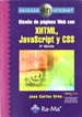 Portada del libro Diseño de páginas Web con XHTML, JavaScript y CSS. 3ª edición