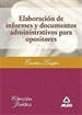 Portada del libro Elaboración de informes y documentos administrativos para opositores