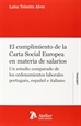 Portada del libro Cumplimiento de la carta social europea en materia de salarios.