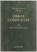 Portada del libro OBRAS COMPLETAS CLARIN - Tomo VII Artículos (1882-