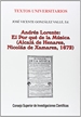 Portada del libro Andrés Lorente El por qué de la música (Alcalá de Henares, Nicolás de Xamares, 1672)
