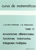 Portada del libro Ecuaciones diferenciales, funciones e integrales (Curso de matemáticas)