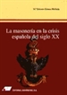 Portada del libro La masonería en la crisis española del siglo XX