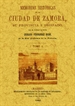 Portada del libro Memorias Históricas de Zamora (4 tomos)