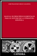 Portada del libro Manual de principios elementales para el estudio de la literatura española
