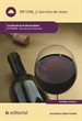 Portada del libro Servicio de vinos. HOTR0608 - Servicios de Restaurante